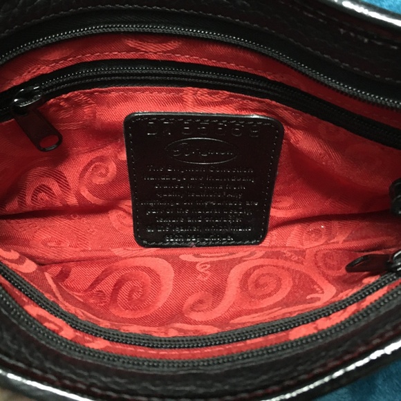 Brighton Leather Clutch Crossbody Bag Black D7685669 - Picture 6 of 11